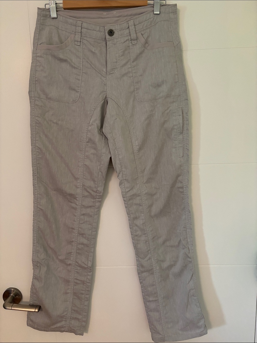 Kuhl Women's Straight Leg Pants in Light Gray